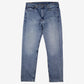 Levis 505 Jeans 38x34 Blue Regular Straight Slim Stonewash Red Tab Denim