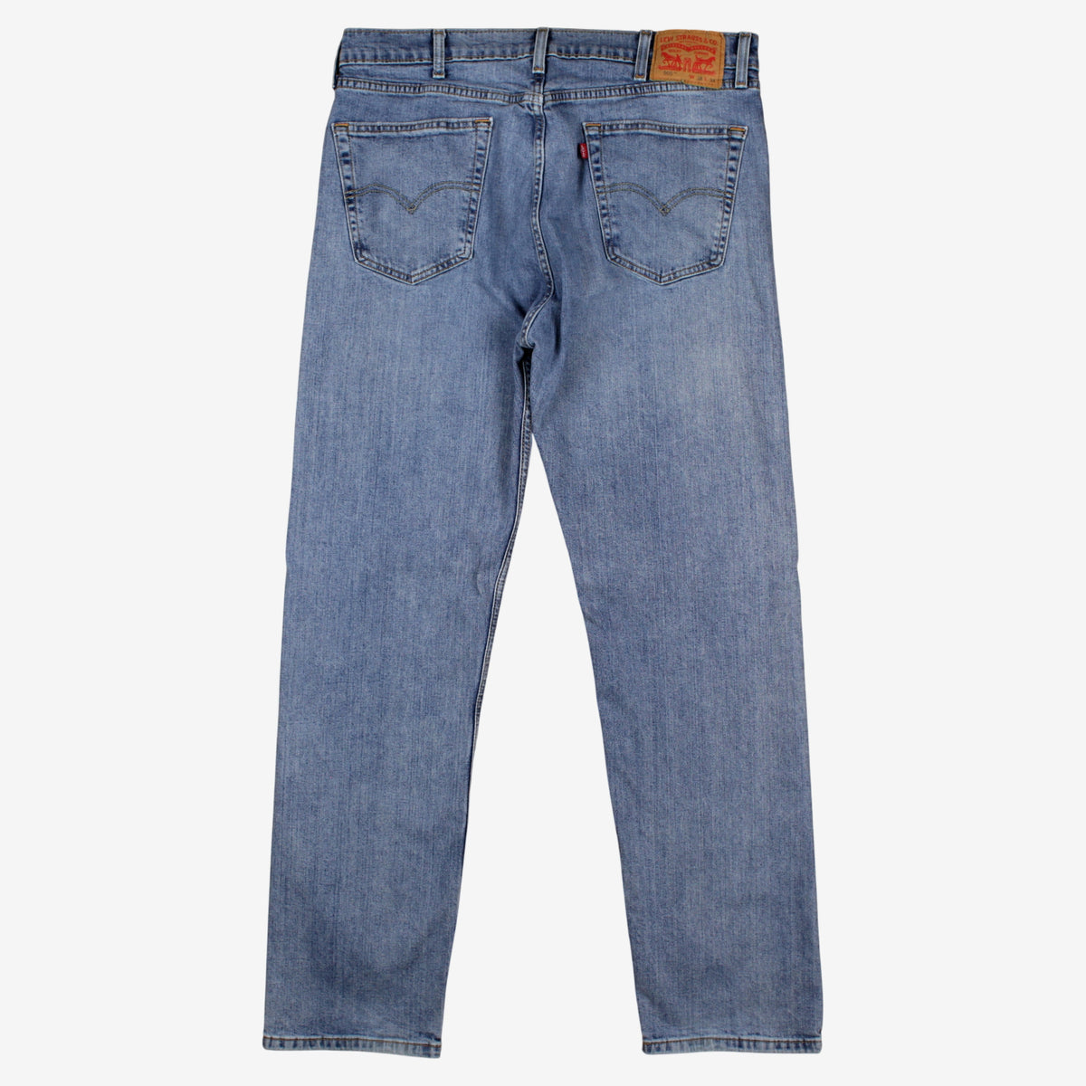 Levis 505 Jeans 38x34 Blue Regular Straight Slim Stonewash Red Tab Denim