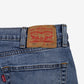 Levis 505 Jeans 38x34 Blue Regular Straight Slim Stonewash Red Tab Denim