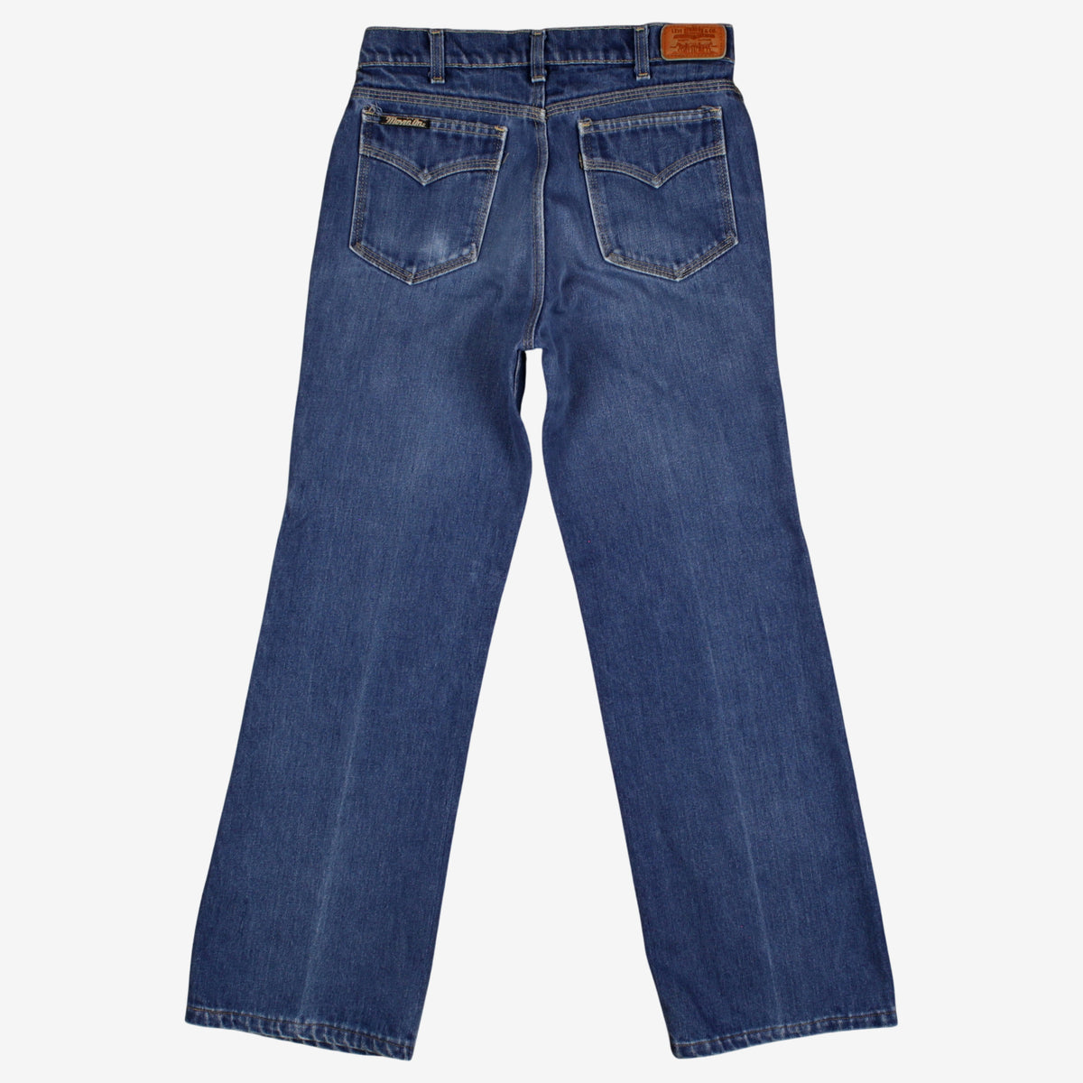 Vintage Levis Movin' On Jeans 30x31 Womens 70s Blue Bootcut Stonewash Denim