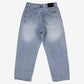 Calvin Klein Baggy Jeans 34x30 Mens Blue Wide Leg Faded Stonewash Relaxed Denim