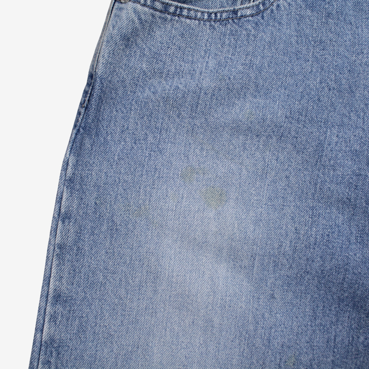 Calvin Klein Baggy Jeans 34x30 Mens Blue Wide Leg Faded Stonewash Relaxed Denim