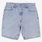 Levis 505 Denim Shorts Jorts 36 Blue Light Wash Regular Summer Hemmed