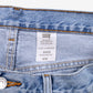 Levis 505 Denim Shorts Jorts 36 Blue Light Wash Regular Summer Hemmed