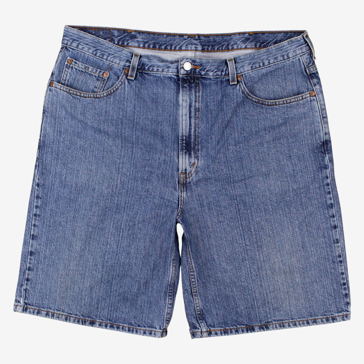 Levis 550 Denim Baggy Shorts Jorts 42 00s Blue Relaxed Western Summer