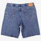 Levis 550 Denim Baggy Shorts Jorts 42 00s Blue Relaxed Western Summer