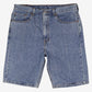 Levis 505 Denim Shorts Jorts 38 Mens Blue Regular Fit Summer Zip Fly