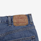 Levis 505 Denim Shorts Jorts 38 Mens Blue Regular Fit Summer Zip Fly