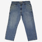 Levis Carpenter Loose Straight Jeans 40x30 Mens Blue Faded Stonewash Denim