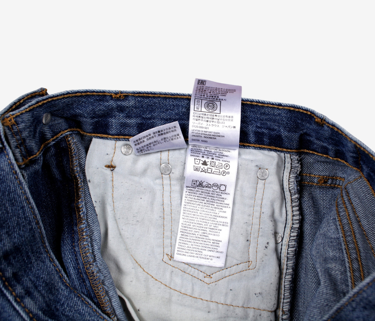 Levis 505 Jeans 32x32 Mens Blue Regular Straight Stonewash Red Tab Denim