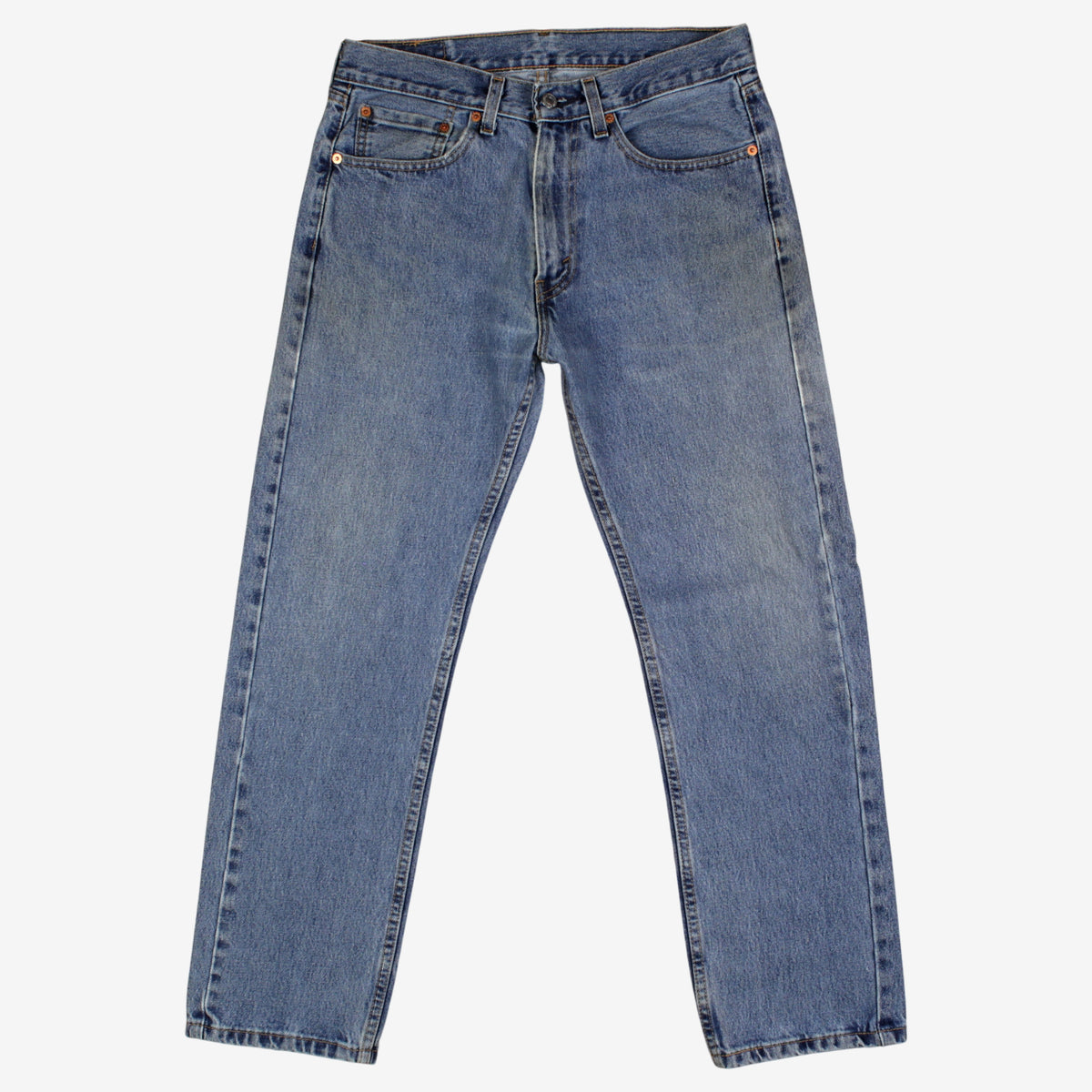Levis 505 Jeans 32x29 Mens Blue Regular Straight Stonewash Red Tab Denim