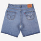 Levis 550 Denim Baggy Shorts Jorts 36 00s Blue Relaxed Bermuda Summer Carpenter