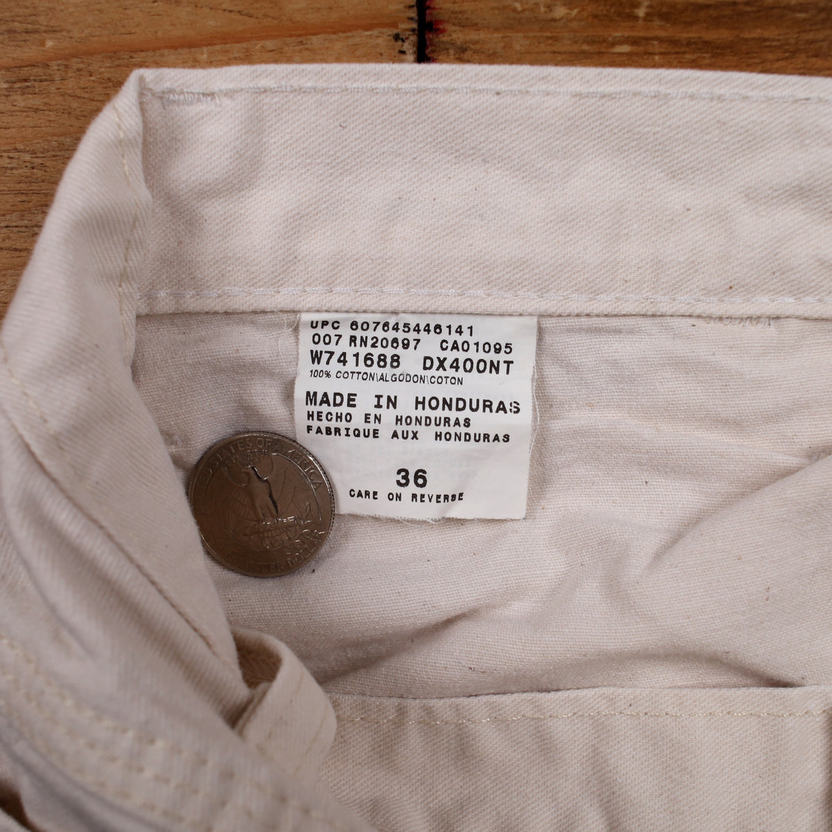 Dickies Carpenter Painter Shorts 35 Cream Workwear Utility Canvas Cotton