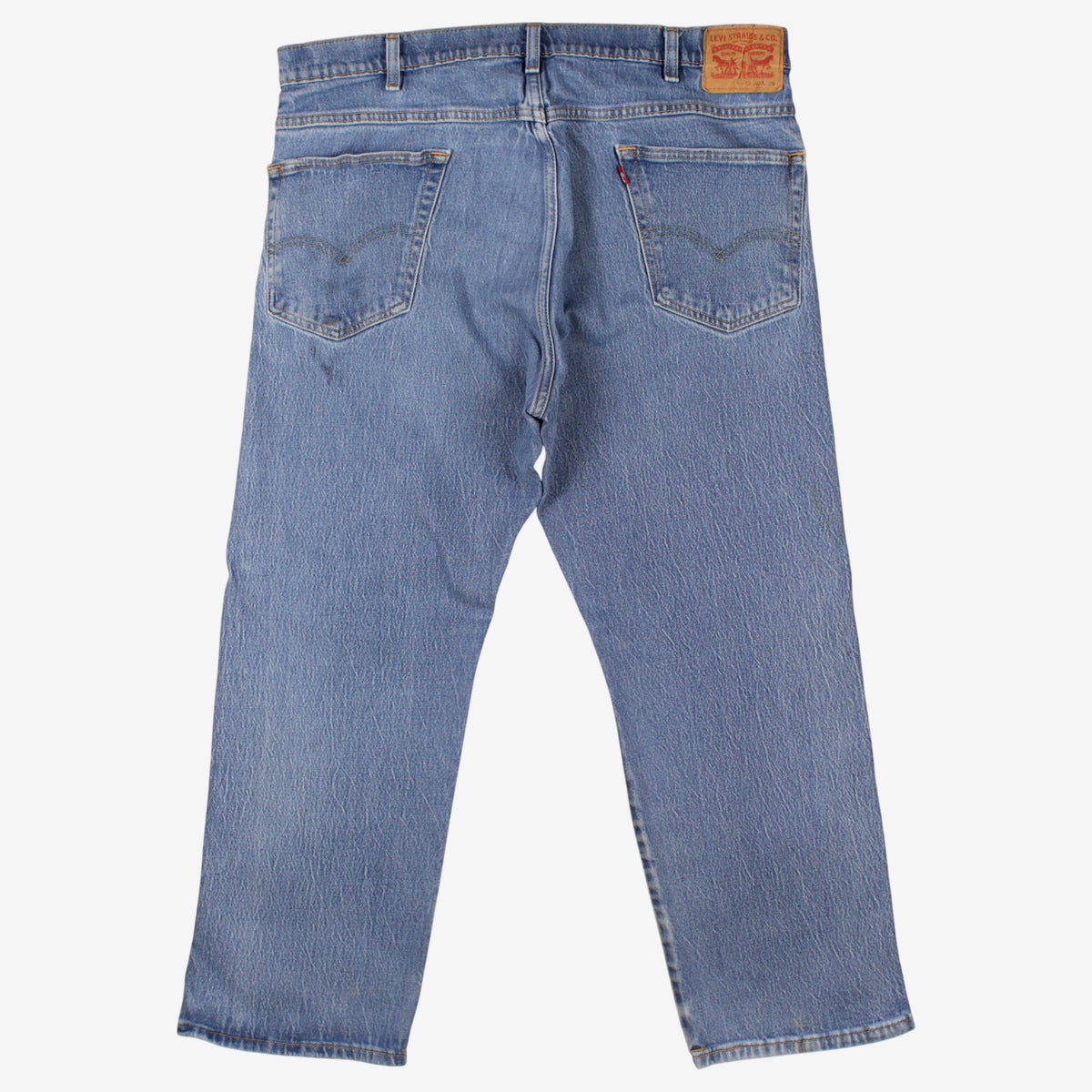 Levis 501 Jeans 40x29 Blue Regular Straight Faded Stonewash Red Tab Denim