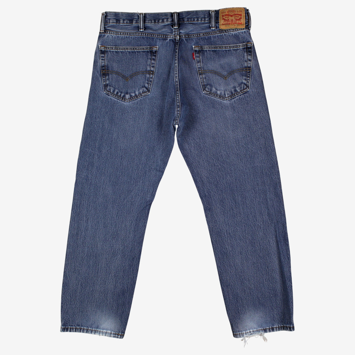 Levis 505 Jeans 38x30 Mens Blue Regular Straight Stonewash Red Tab Denim
