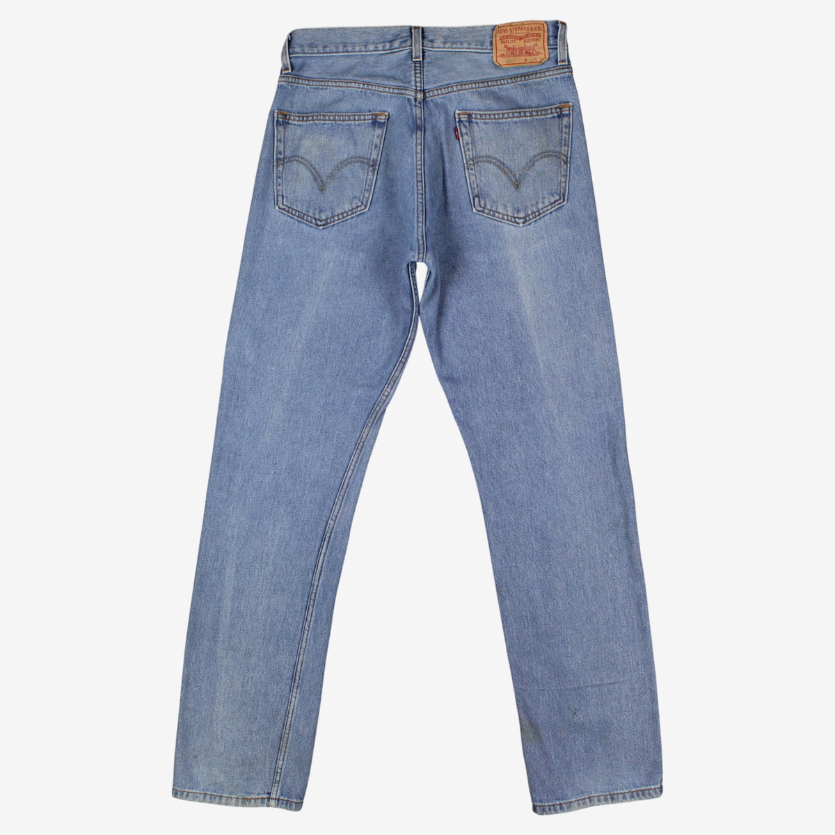 Levis 505 Jeans 32x34 Mens Blue Regular Straight Light Stonewash Denim