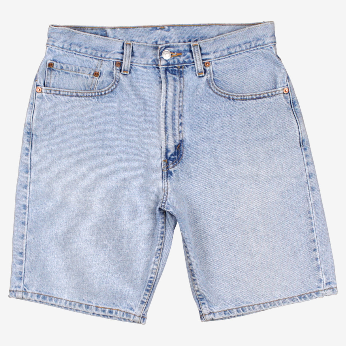 Levis 505 Denim Shorts Jorts 32 00s Blue Regular Light Wash Summer