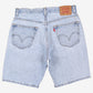 Levis 505 Denim Shorts Jorts 32 00s Blue Regular Light Wash Summer