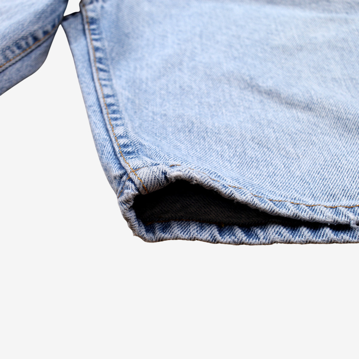Levis 505 Denim Shorts Jorts 32 00s Blue Regular Light Wash Summer