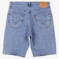 Levis 505 Denim Shorts Jorts 33 00s Blue Bermuda Regular Summer