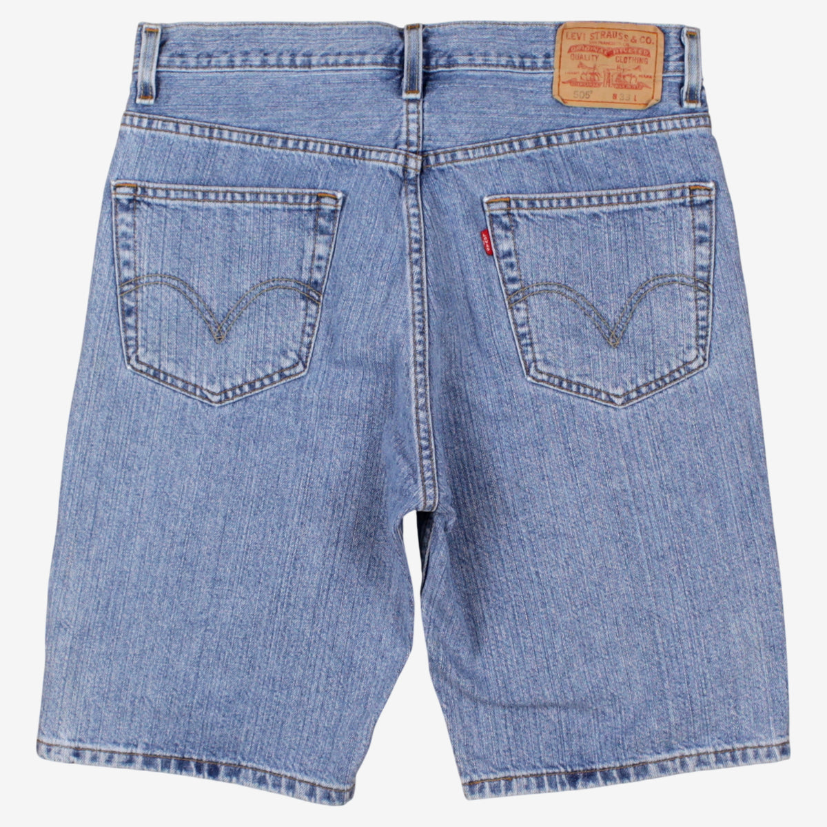 Levis 505 Denim Shorts Jorts 33 00s Blue Bermuda Regular Summer