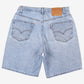 Vintage Levis 550 Denim Shorts Jorts 34 90s Blue Light Wash Mid Rise Relaxed Fit