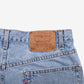 Vintage Levis 550 Denim Shorts Jorts 34 90s Blue Light Wash Mid Rise Relaxed Fit