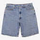 Levis 550 Denim Baggy Shorts Jorts 40 00s Blue Relaxed Light Wash Summer