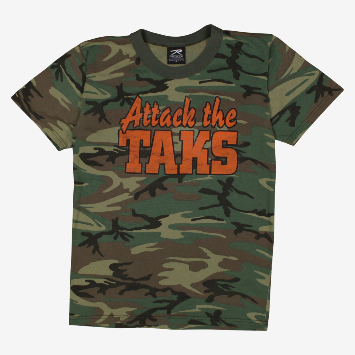 Rothco Camo T-shirt S Mens Green Camouflage Military Army Slogan