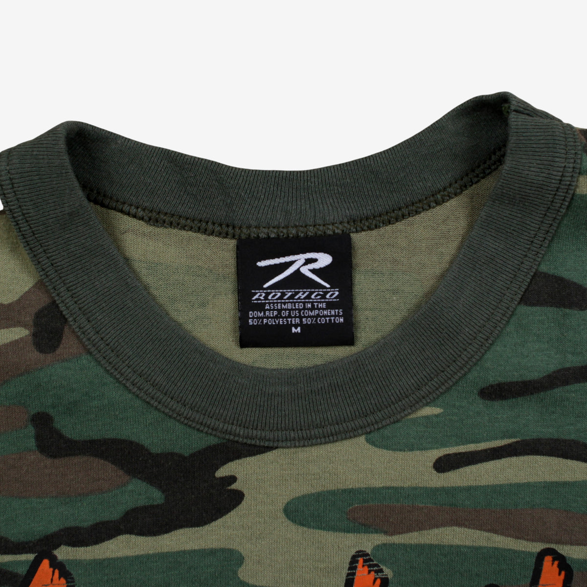 Rothco Camo T-shirt S Mens Green Camouflage Military Army Slogan