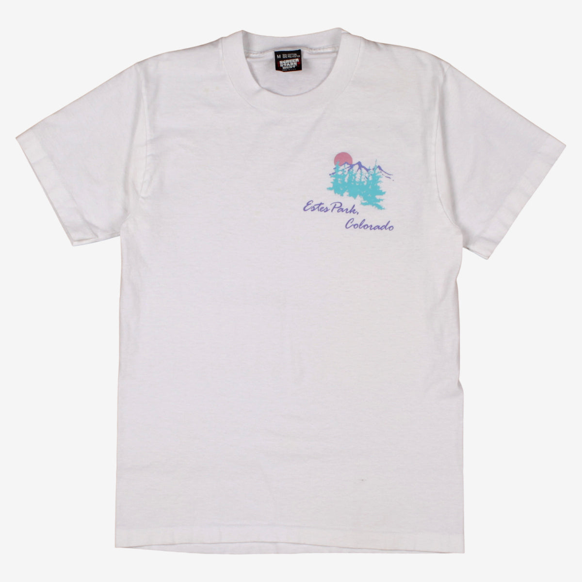 Vintage Screen Stars Best T-shirt S Mens 90s White Estes Park Single Stitch