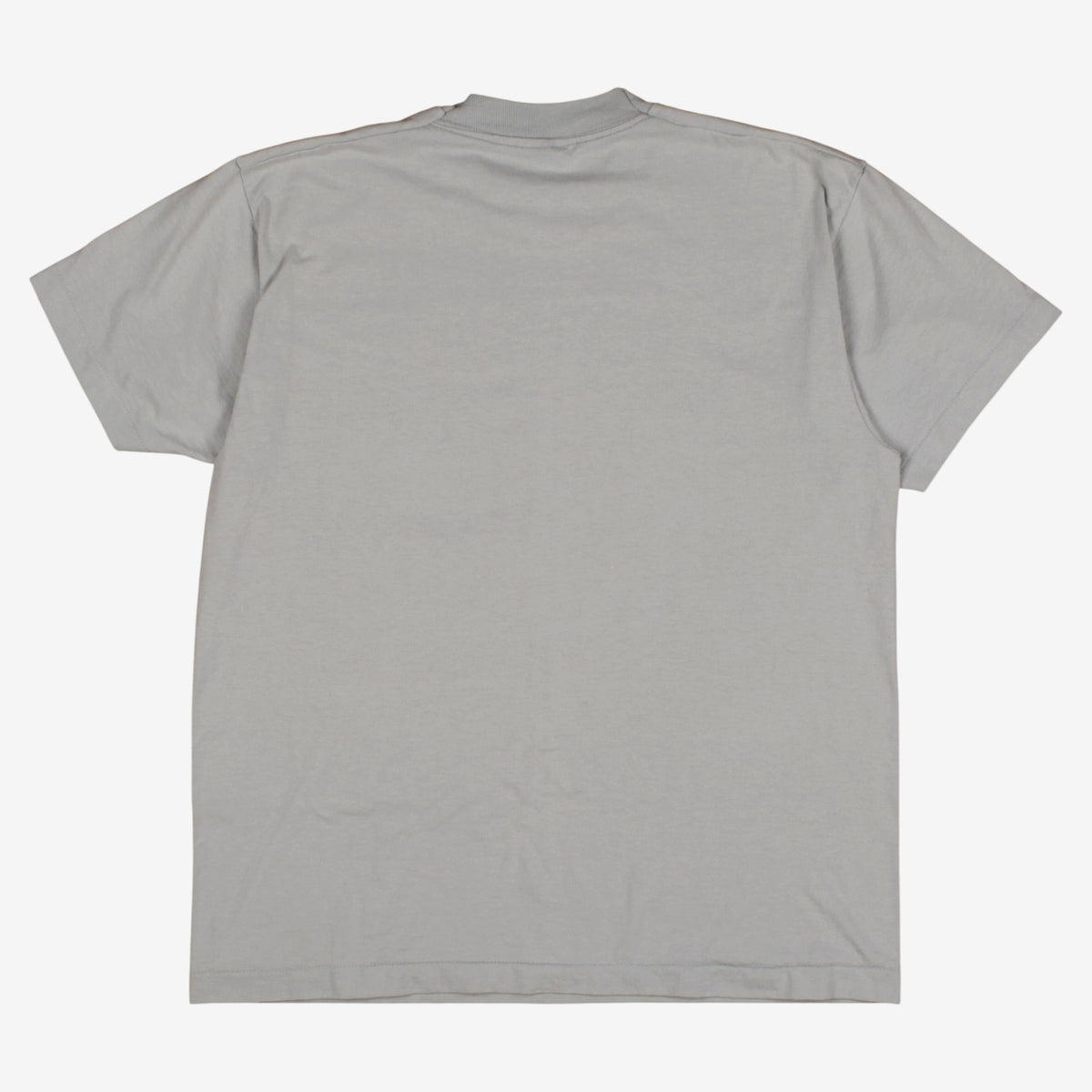 Vintage Fruit Of The Loom T-shirt L Mens 90s Grey Bank Graphic Single Stitch