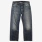 Levis 501 Jeans 34x29 Blue Regular Straight Faded Stonewash Red Tab Denim