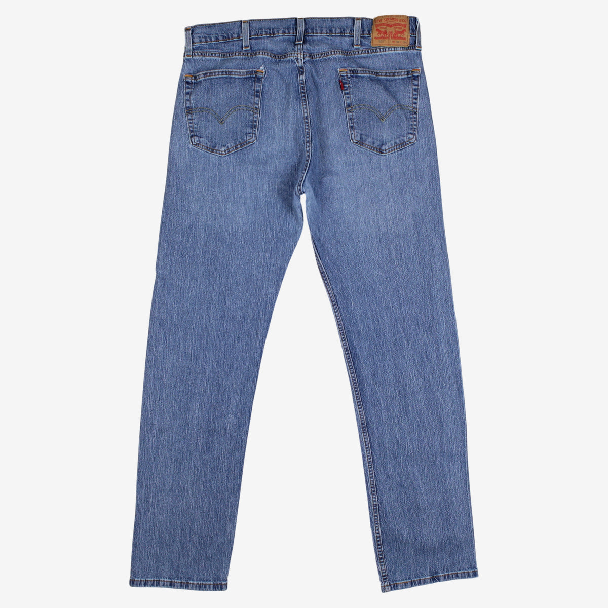 Levis 505 Jeans 38x34 Blue Regular Straight Faded Stonewash Mid Rise Denim