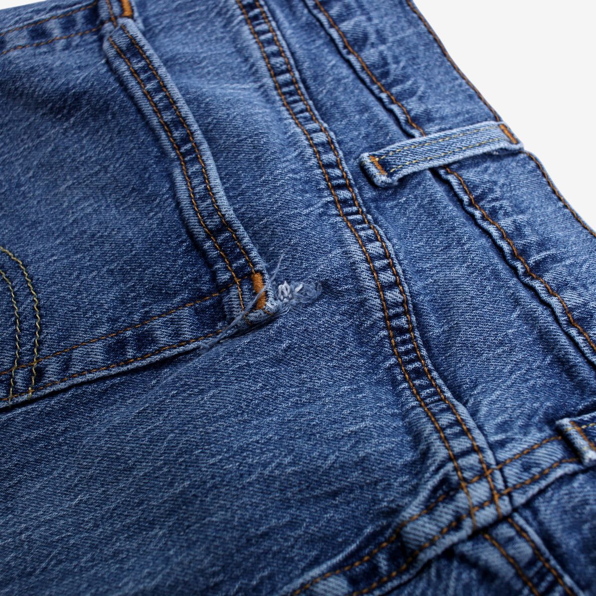 Levis 505 Jeans 38x34 Blue Regular Straight Faded Stonewash Mid Rise Denim
