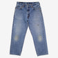 Levis 550 Jeans 34x28 Mens Blue Relaxed Taper Faded Mid Stonewash Denim