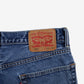 Levis 550 Jeans 34x28 Mens Blue Relaxed Taper Faded Mid Stonewash Denim