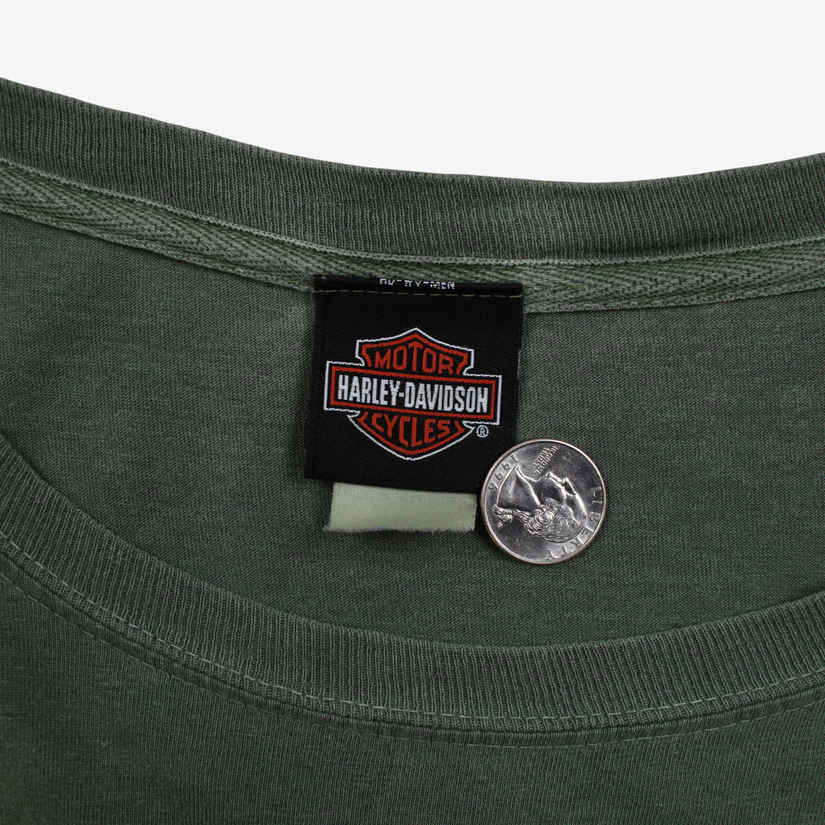Vintage Harley Davidson T-shirt 3XL Mens 00s Green Honolulu Hawaii Pocket Biker