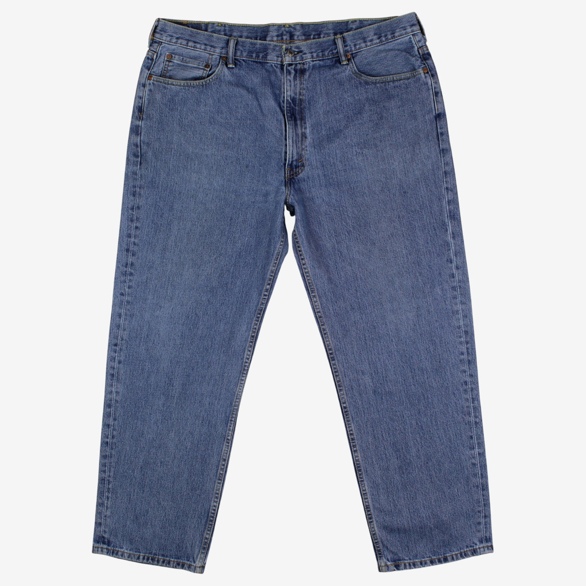 Levis 550 Jeans 44x32 Mens Blue Relaxed Taper Stonewash Red Tab Denim