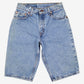 Vintage Levis 505 Denim Shorts Jorts 27 Womens 90s Blue USA Made Regular Western