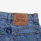 Vintage Levis 505 Denim Shorts Jorts 27 Womens 90s Blue USA Made Regular Western
