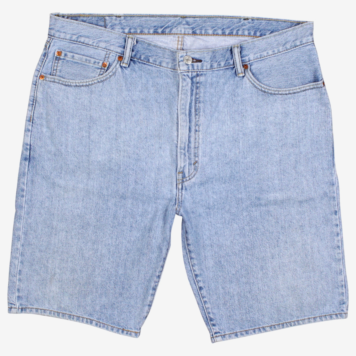 Levis 505 Denim Shorts Jorts 40 00s Blue Light Wash Summer Style