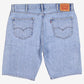 Levis 505 Denim Shorts Jorts 40 00s Blue Light Wash Summer Style