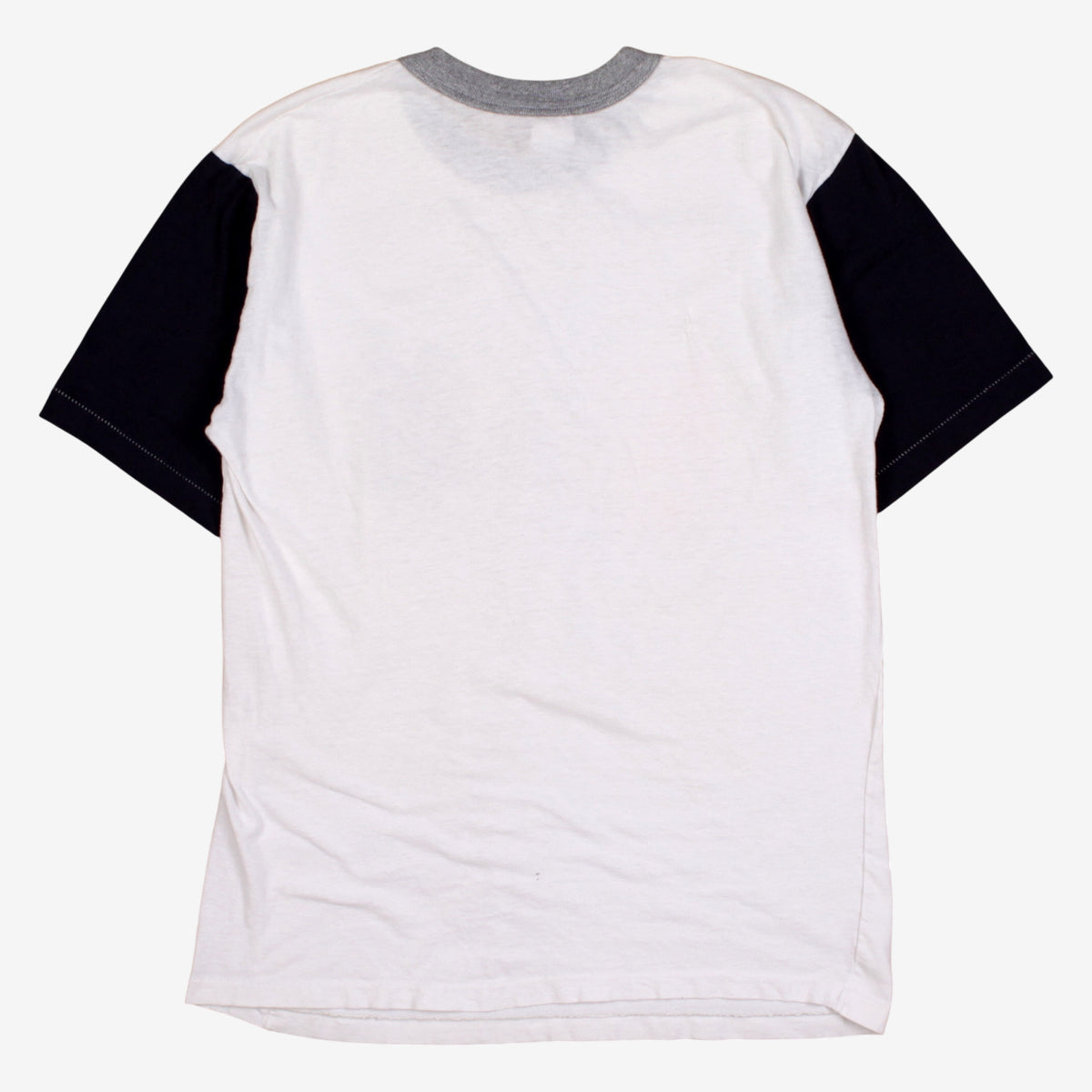Vintage Ringer Single Stitch T-shirt M Mens 90s White Lost Valley Camp