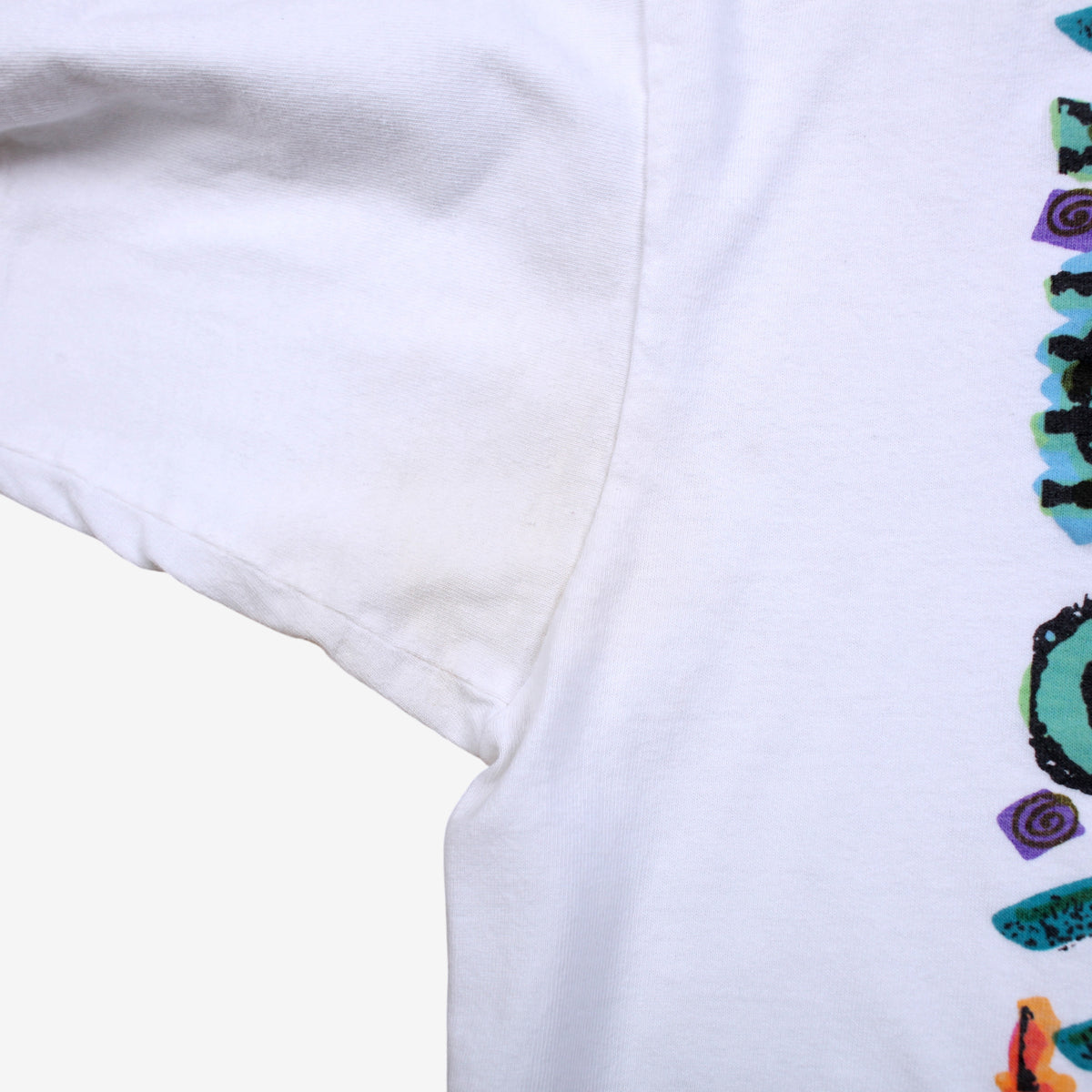 Vintage Cyrk Sport T-shirt XL Mens 90s White Seahorse Single Stitch USA Made