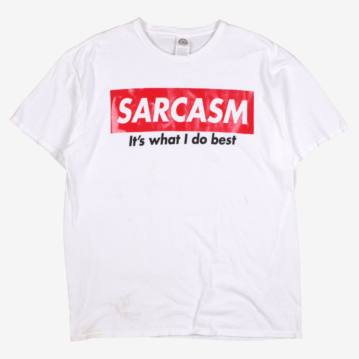 Vintage Delta Pro T-shirt XL Mens 90s Weight Sarcasm Slogan Funny Novelty White