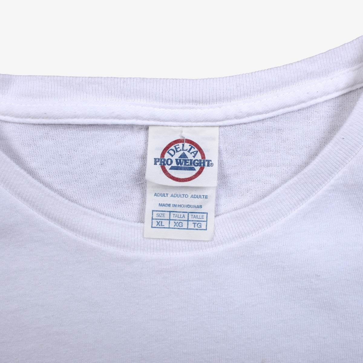 Vintage Delta Pro T-shirt XL Mens 90s Weight Sarcasm Slogan Funny Novelty White