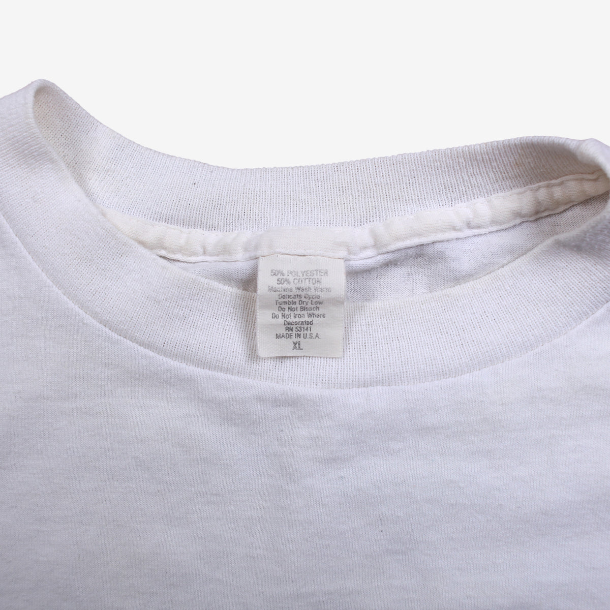 Vintage New York Single Stitch T-shirt XL Mens 90s White  Floral Graphic 50/50