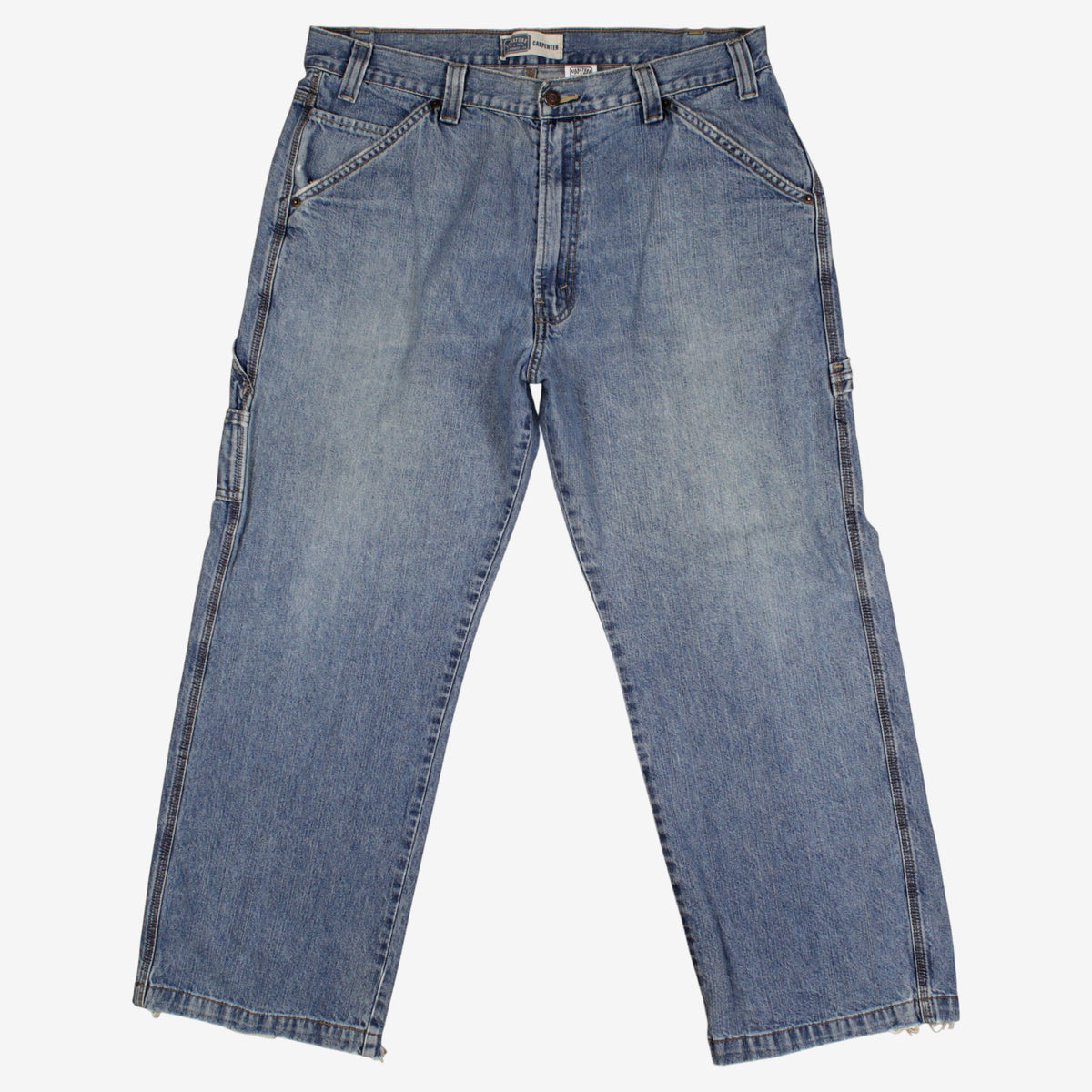 Levis Signature Carpenter Jeans 36x30 Mens Blue Stonewash Denim Workwear Wide