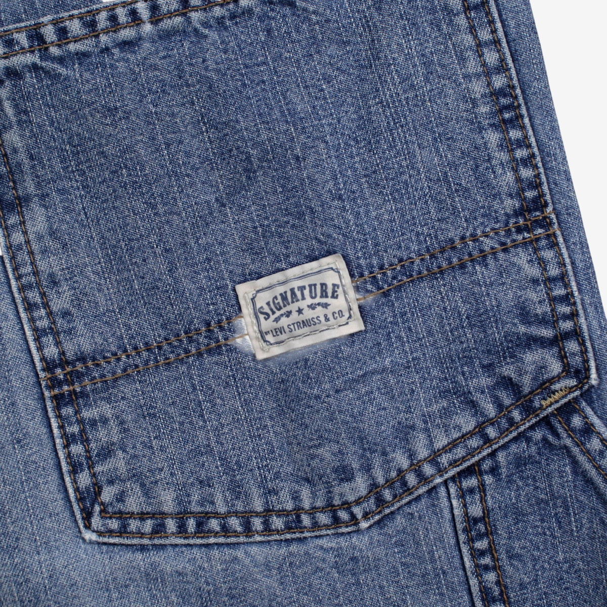 Levis Signature Carpenter Jeans 36x30 Mens Blue Stonewash Denim Workwear Wide